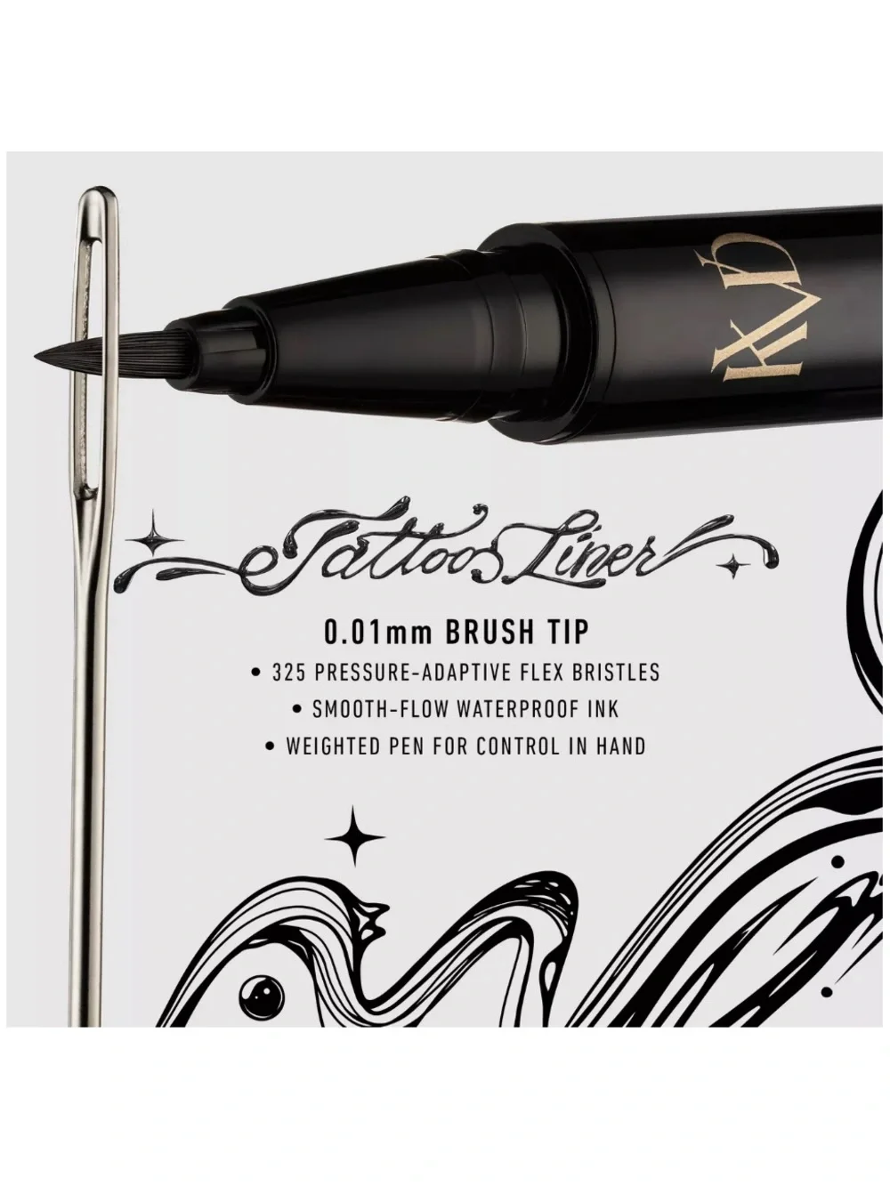 KVD Beauty Tattoo Liner Waterproof Liquid Eyeliner - Trouper Black. NWT!
